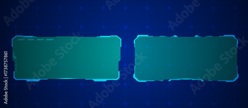 Digital HUD UI Panel Vector Collection