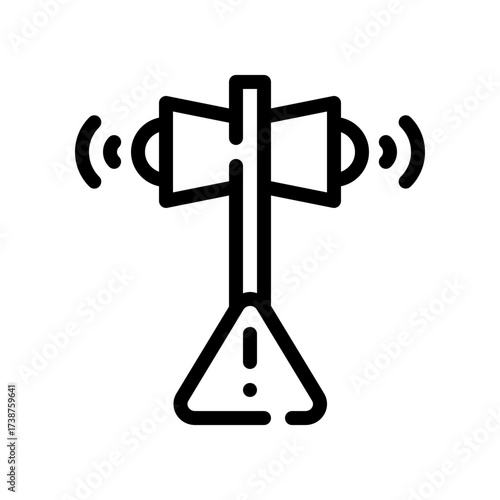 sound vector line icon design for apps and websites