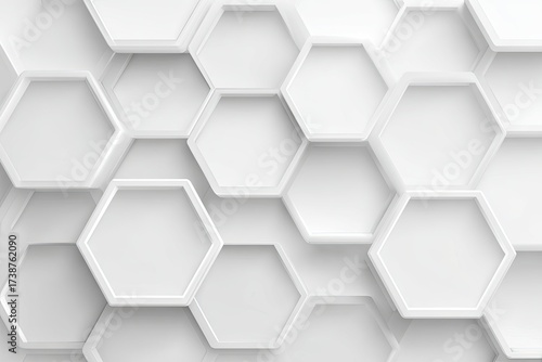 Abstract Geometric Hexagon Pattern Background