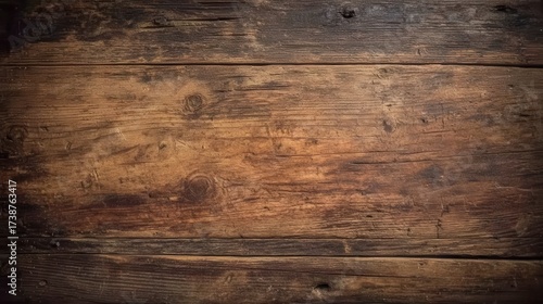 Wallpaper Mural Wood Texture | Detailed Brown Wood Texture Background with Horizontal Planks and Natural Grain Torontodigital.ca