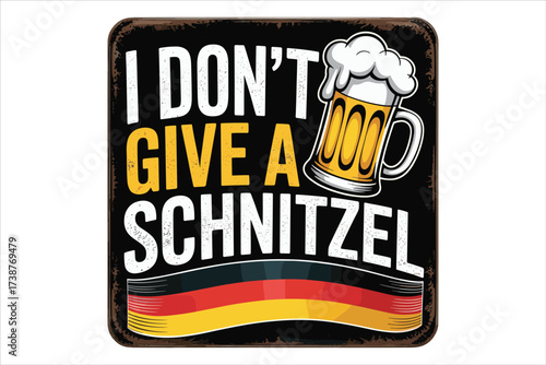 Oktoberfest Party Design Beer Stein and Festive Typography