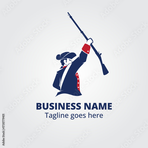 Revolutionary Soldier symbol vector illustration design