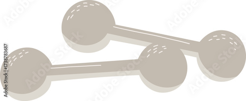 Dumbbells on a white background