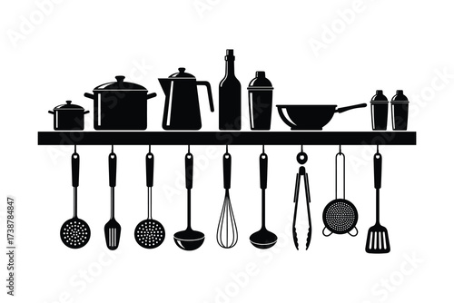Kitchen Utensils Shelf Rack