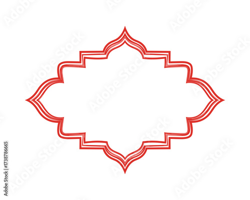 Red Ornamental Frame