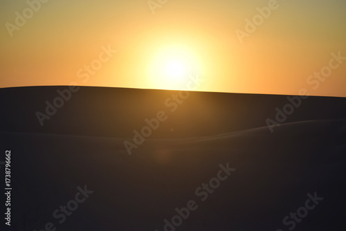 sunset in the desert