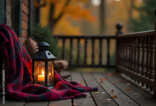 old lantern in the street