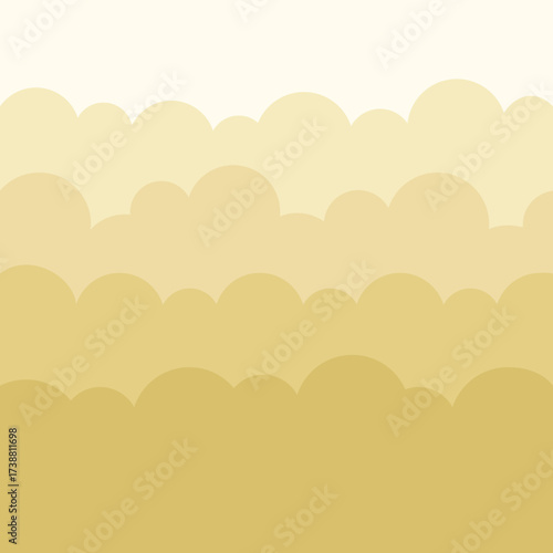 Abstract Gradient Clouds Illustration