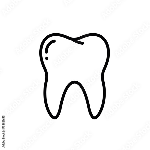 tooth isolated on white