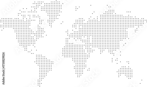 Vector polygon shape dotted world map design. Polygon shape dotted world map. A simple yet elegant representation of the globe. A great graphic for a variety of projects.