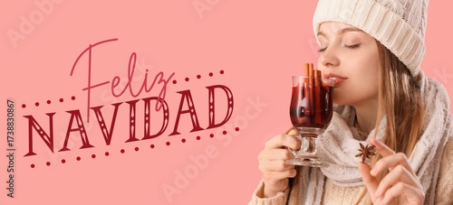 Young woman in warm clothes...