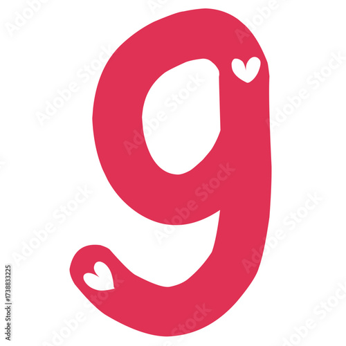 Red Numeric nine