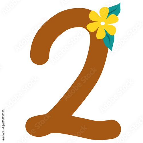 Brown Numeric two