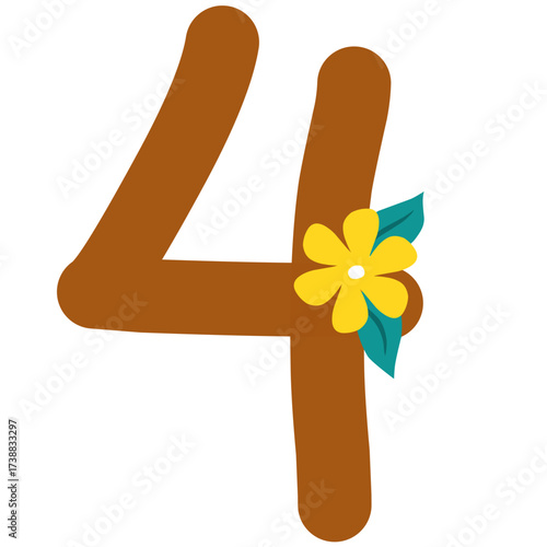 Brown Numeric four