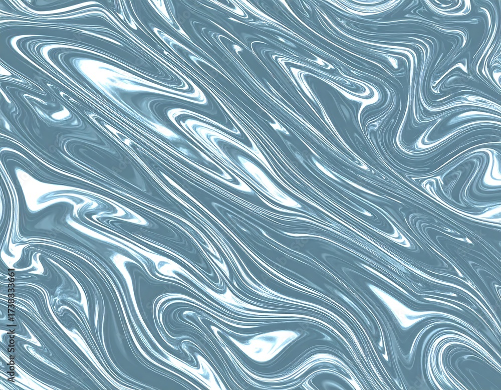 Obraz premium Abstract blue & white swirl pattern