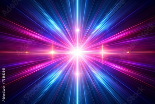 Abstract background with glowing light trails and futuristic technology concept
