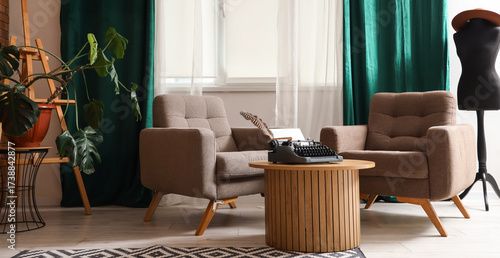 Interior of living room wit...