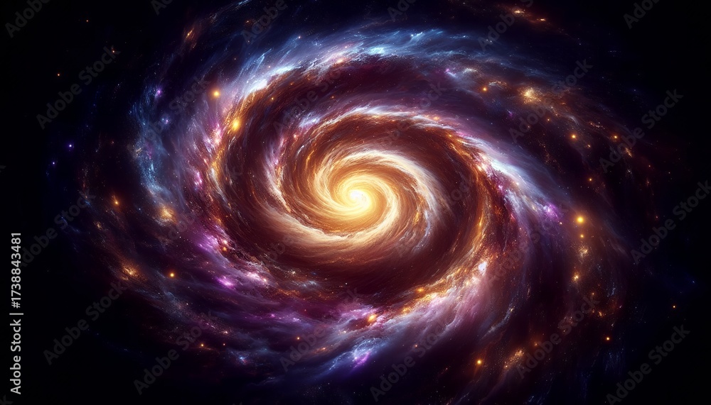 Obraz premium spiral galaxy background