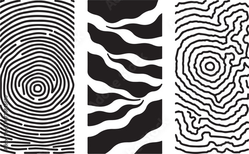 Unique fingerprint pattern designs for modern layouts