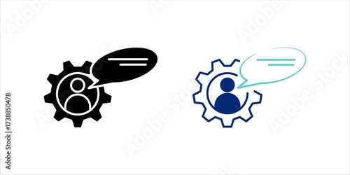  managemant consulting icon . vector illustration, pictogram isolated on white background. color editable