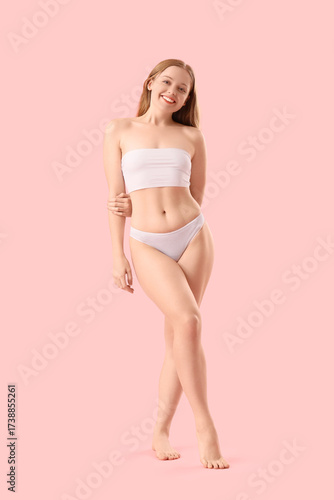 Beautiful happy young woman...