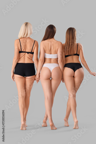 Different beautiful women o...