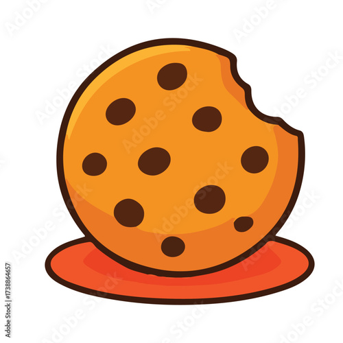 Cookies With Chocolate Chips Clip Art
