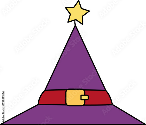 Magical Purple Witch Hat