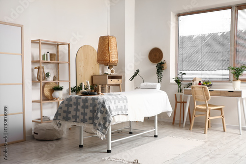Interior of massage therapi...