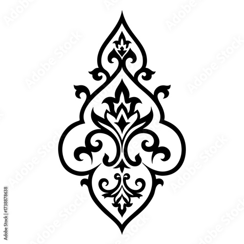 Tribal Thai art style elements 