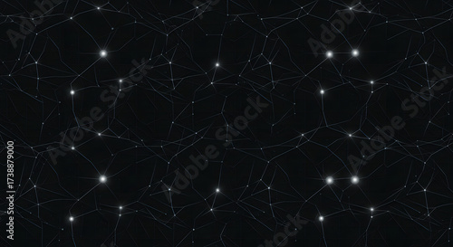 Abstract dark network background with lines