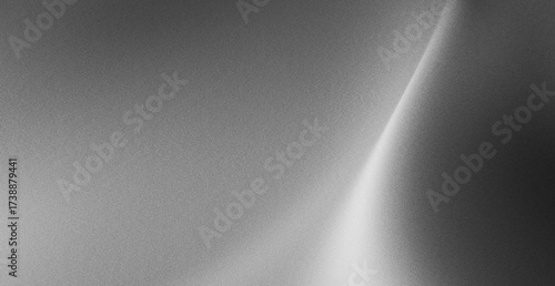 Silver Metallic Gradient Background. Smooth Abstract Gray Digital Flow Design.
