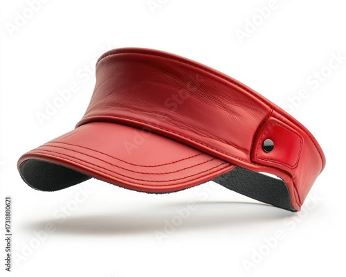 Wallpaper Mural Red leather visor cap (2) Torontodigital.ca