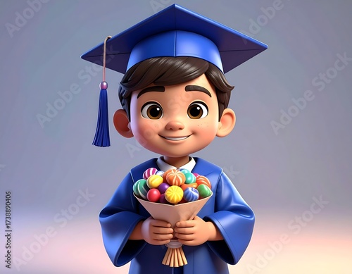 Happy Child Graduation Celebration.