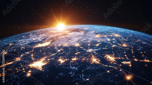 A view of the earth from space