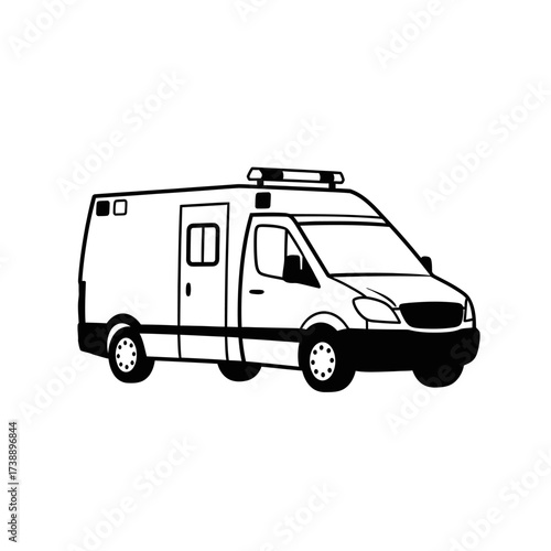 Ambulance illustration emphasizing swift response and urgent healthcare availability during