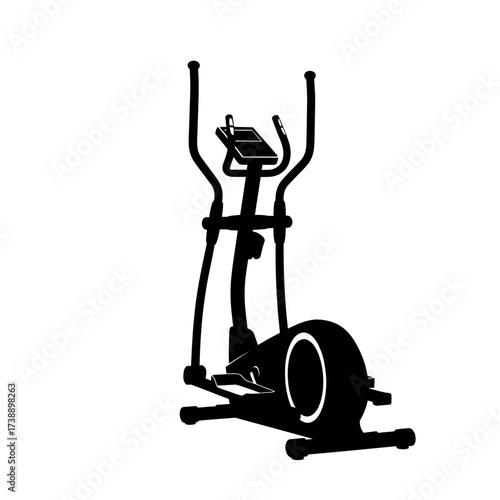 A Silhouette of Exercise: Depicting an Elliptical Machine for Fitness and Wellness