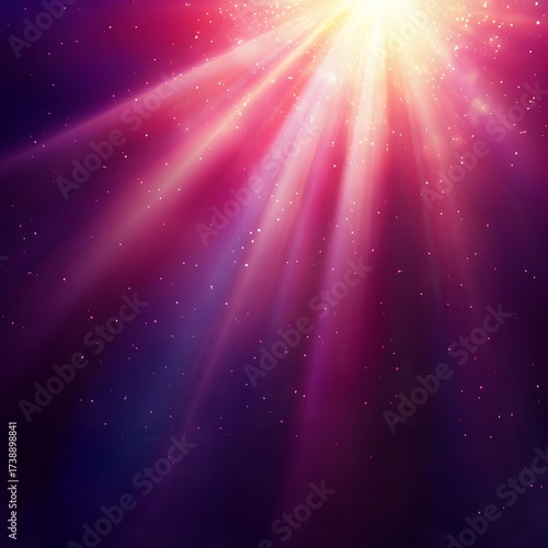 Radiant Pink Purple Light Rays Background Sparkle