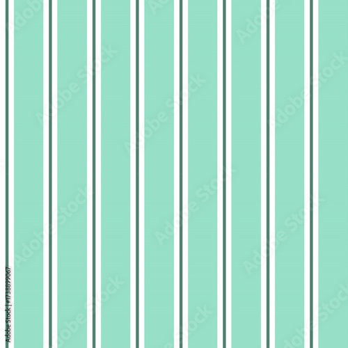 Aqua Green and white vertical striped pattern with a light summer vibe, ideal for textiles, beachwear, casual fashion, and modern fabric design.