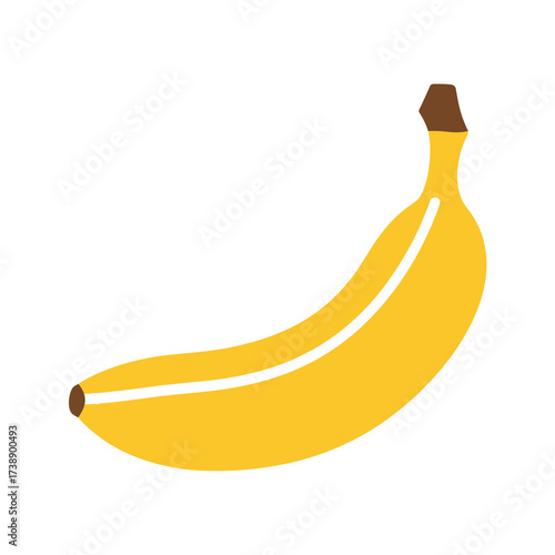 Minimalist banana illustration evokes organic simplicity and culinary freshness