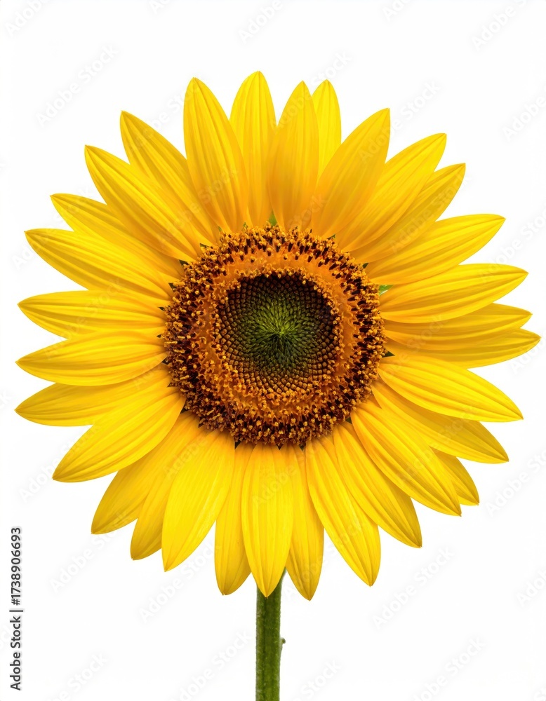 Fototapeta premium Sunflower with bright yellow petals