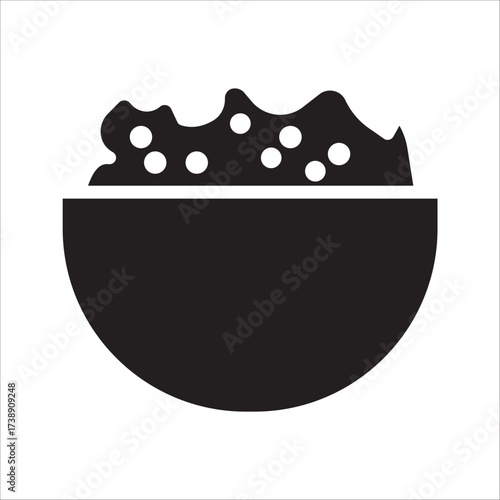 Breakfast, oatmeal and cereals editable stroke outline icons  isolated on white background flat vector illustration. 