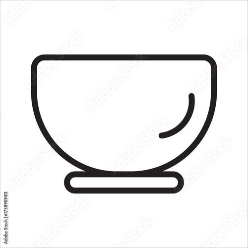 Breakfast, oatmeal and cereals editable stroke outline icons  isolated on white background flat vector illustration. 