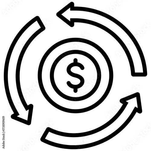 Money Circulation Icon