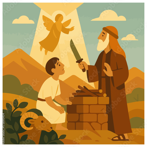 Abraham and Isaac (Genesis 22), bible story