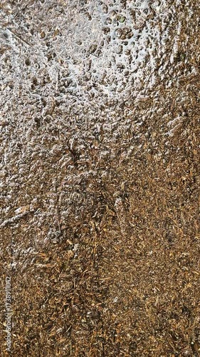 Vertical video shows floodwater muck and sludge