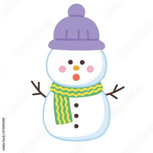 かわいい雪だるま