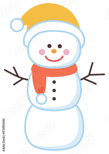 かわいい雪だるま