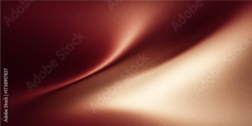 Smooth flowing red satin waves create a vibrant abstract background texture for a soft, illuminated fabric illustration design