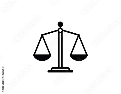 Justice Scales Balance Equality.